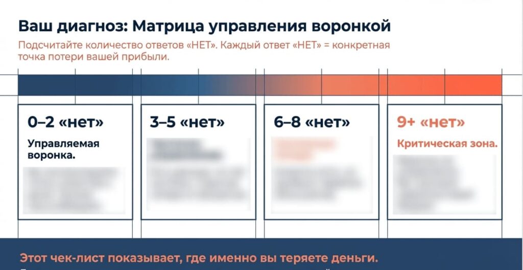 Скрин чек-листа Воронка продаж